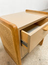 Laminate + Cane Dresser / Nightstand Set - Rehaus