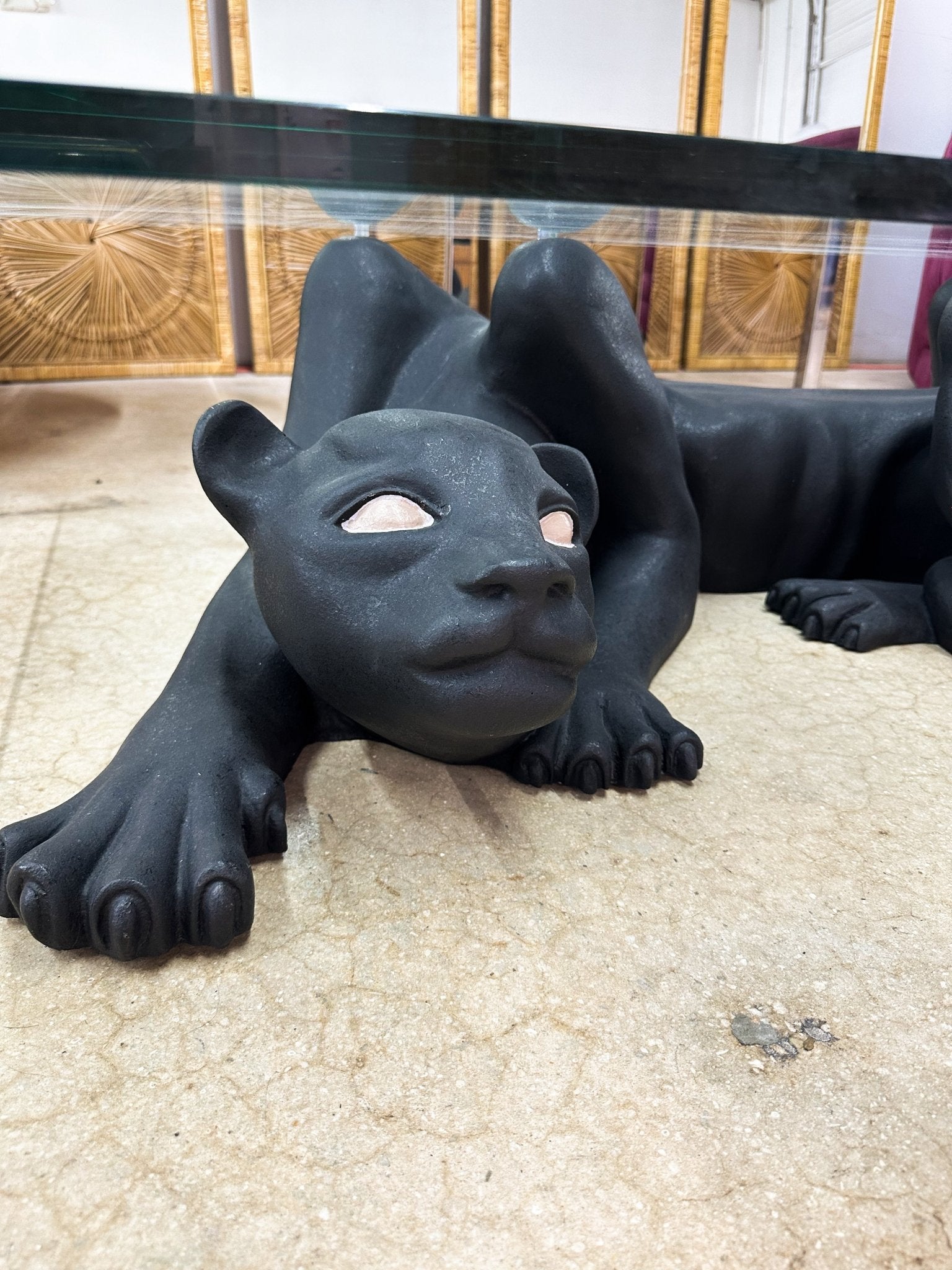 Large Black Panther Coffee Table - Rehaus