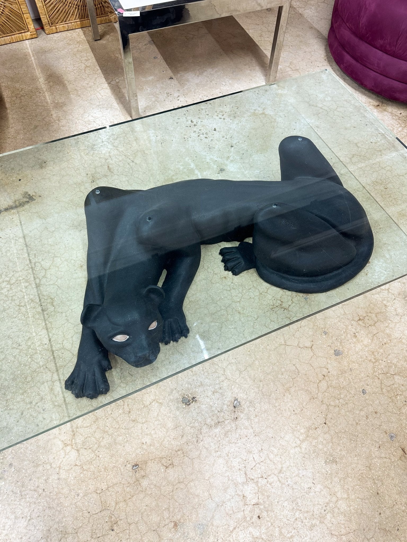 Large Black Panther Coffee Table - Rehaus