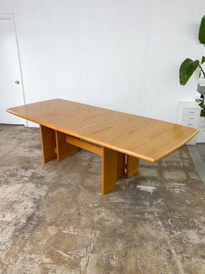 Light Teak Ontario Expanding Dining Table