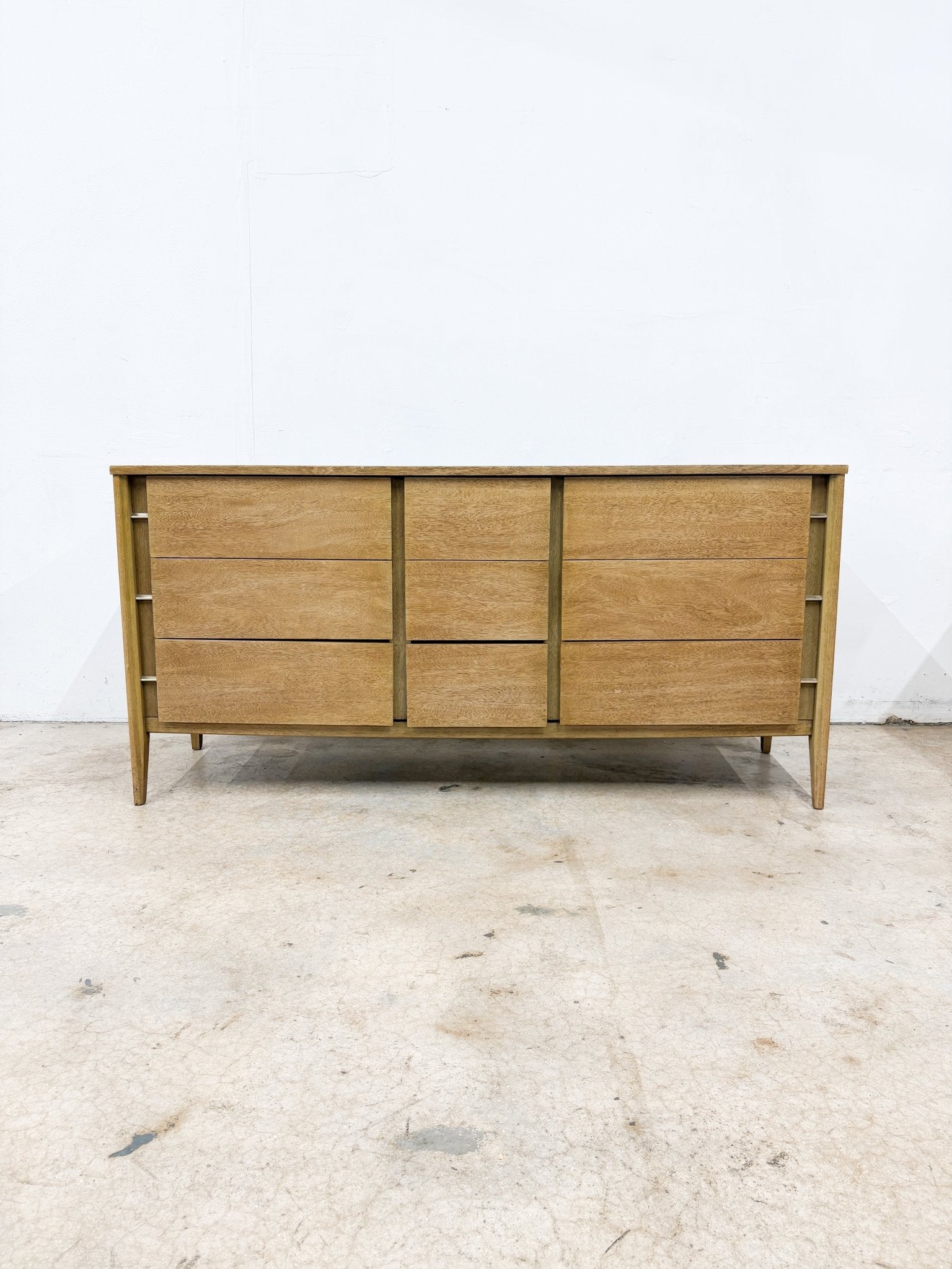Lightwood + Gold Lowboy Dresser - Rehaus
