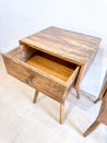 Mango Wood Retro Nightstand Set - Rehaus