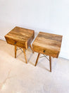 Mango Wood Retro Nightstand Set - Rehaus