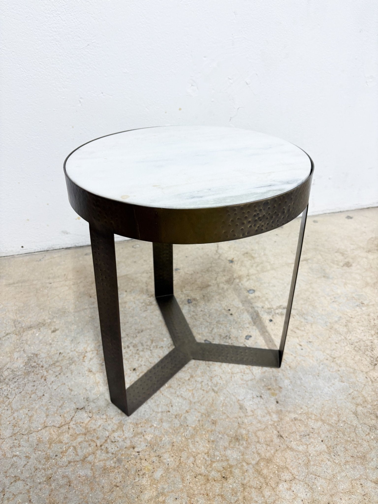 Marble + Metal Side Table - Rehaus