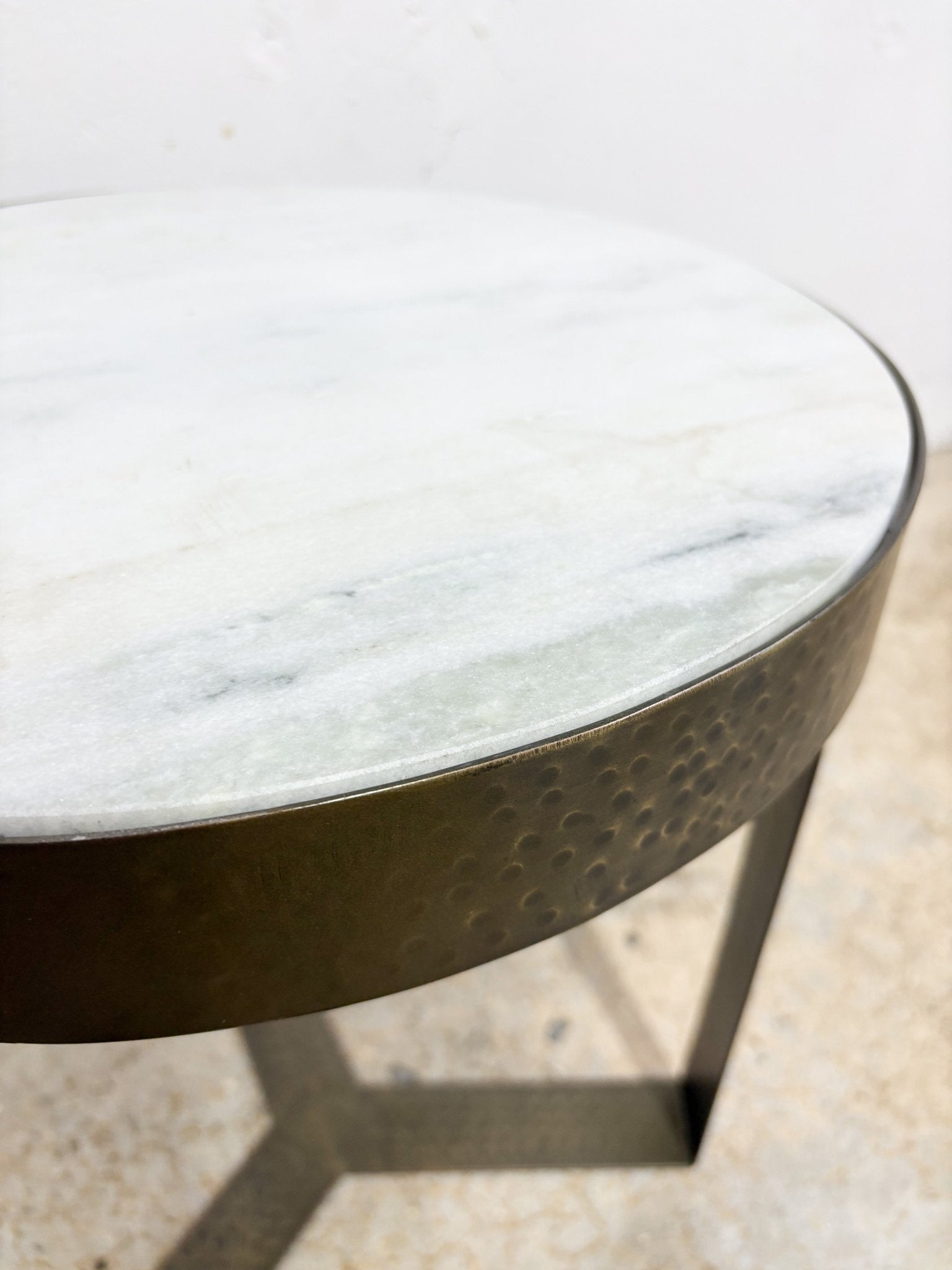 Marble + Metal Side Table - Rehaus