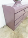 Mauve Laminate Lowboy Dresser - Rehaus