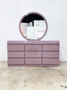 Mauve Laminate Lowboy Dresser - Rehaus