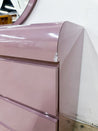 Mauve Laminate Lowboy Dresser - Rehaus