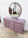 Mauve Laminate Lowboy Dresser - Rehaus