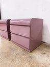 Mauve Laminate Nightstands - Rehaus