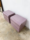 Mauve Laminate Nightstands - Rehaus