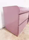 Mauve Laminate Nightstands - Rehaus