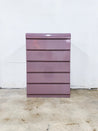 Mauve Laminate Tallboy Dresser - Rehaus