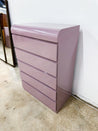 Mauve Laminate Tallboy Dresser - Rehaus