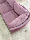 Mauve Velvet Curved - back Sectional - Rehaus