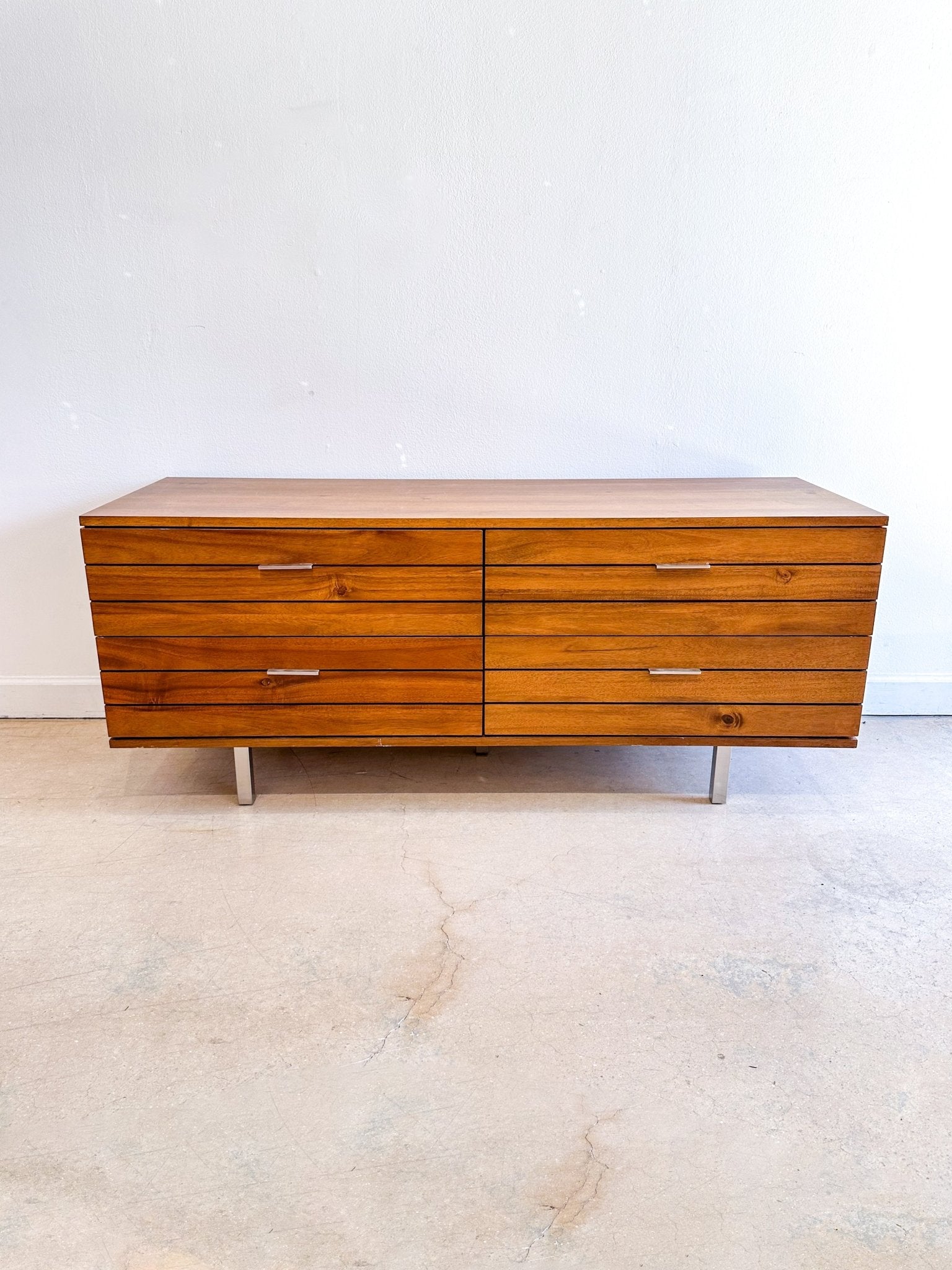 MCM Style Acacia Low Dresser / TV Console, CB2 – Rehaus