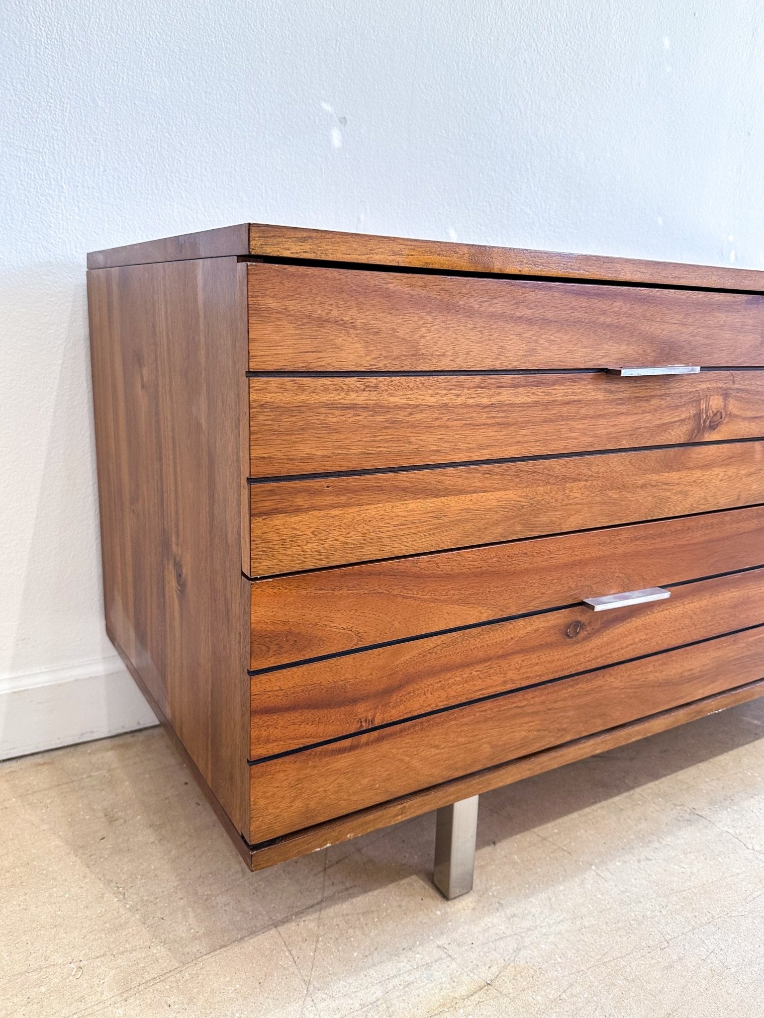 MCM Style Acacia Low Dresser / TV Console, CB2 – Rehaus MCM Style Acacia Low Dresser / TV Console, CB2 – Rehaus
