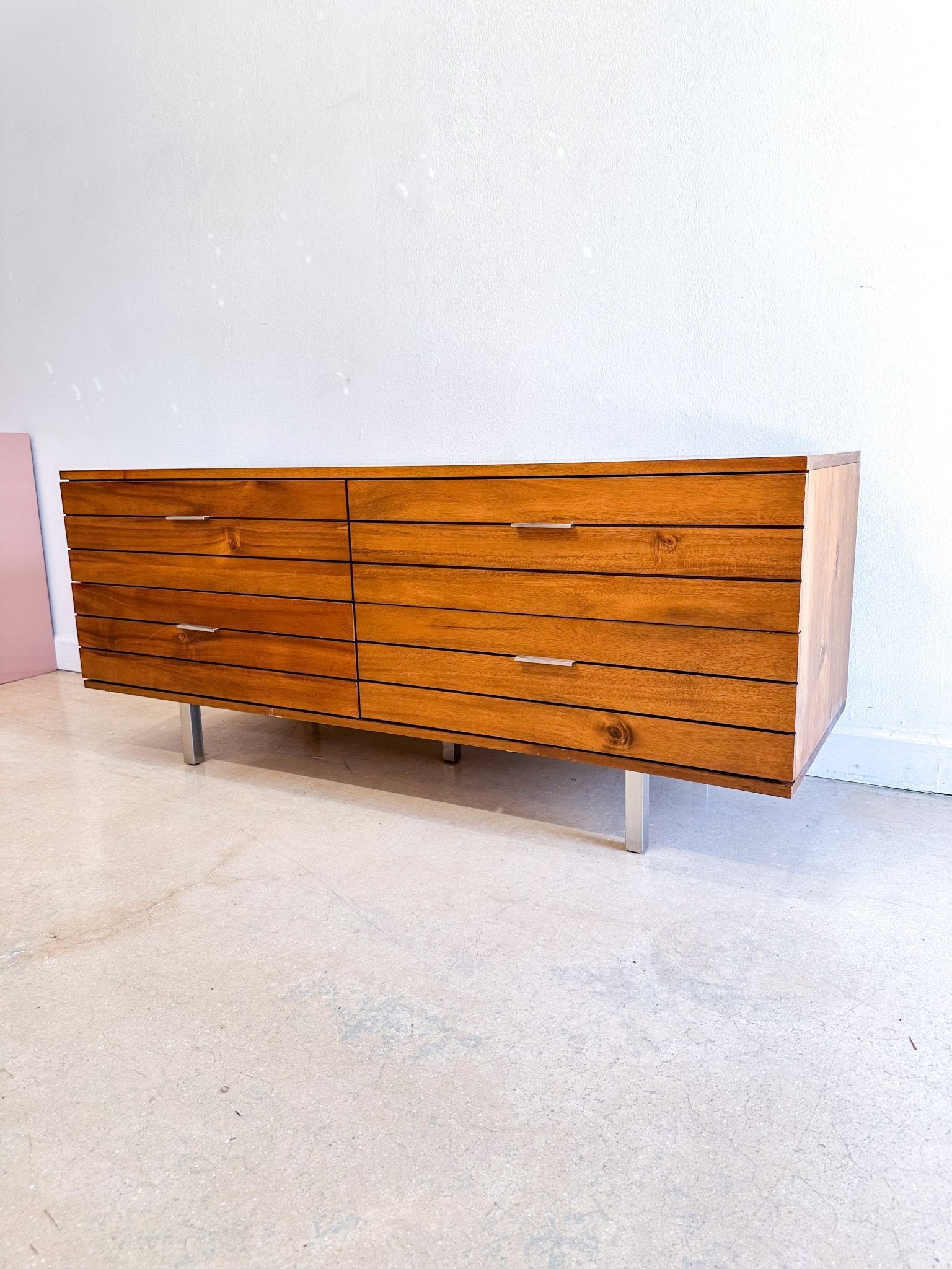 MCM Style Acacia Low Dresser / TV Console, CB2 – Rehaus
