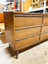 MCM Wood 9 - Drawer Lowboy & Mirror - Rehaus