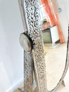 Mexican Hammered Tin Floor Mirror - Rehaus