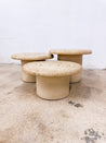 Mushroom Nesting Tables, Faux Coral Pressboard - Rehaus