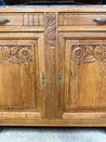 Oak + Marble Buffet Cabinet - Rehaus