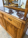 Oak + Marble Buffet Cabinet - Rehaus