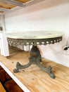 Onyx + Wrought Iron Side Table - Rehaus