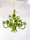 Painted Floral Tole Chandelier - Rehaus