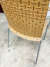 Parquet Weave + Chrome Dining Chairs (x6), IKEA - Rehaus