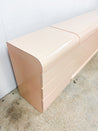 Peach Laminate Headboard + Nightstands - Rehaus
