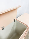 Peach Laminate Headboard + Nightstands - Rehaus