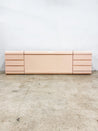 Peach Laminate Headboard + Nightstands - Rehaus
