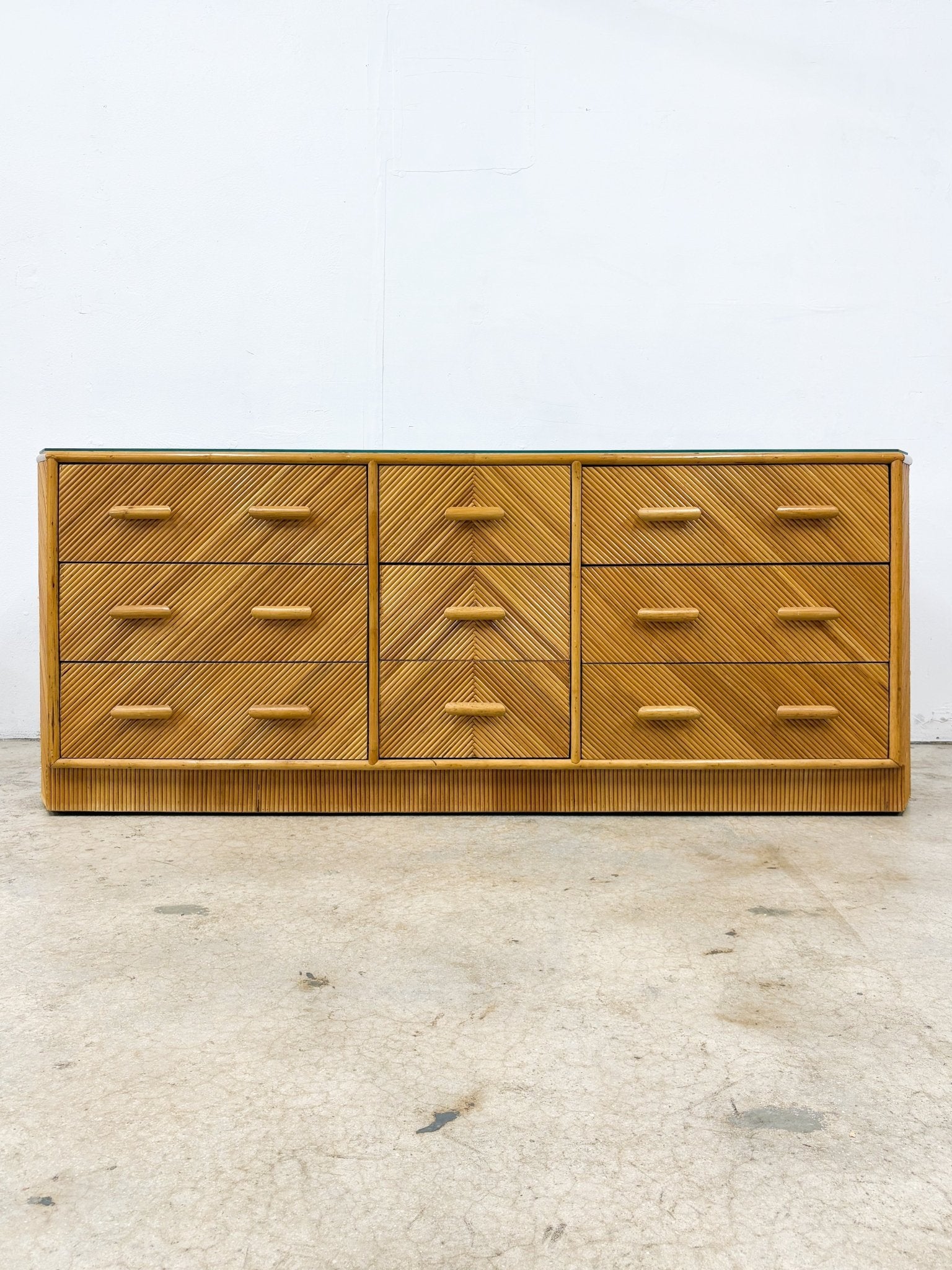 Pencil Reed Angular Lowboy Dresser - Rehaus