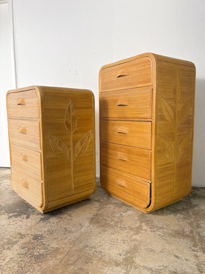 Pencil Reed Leaf Dresser Set