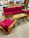 Pencil Reed / Rattan Corner Sectional Set (x7) - Rehaus