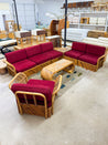 Pencil Reed / Rattan Corner Sectional Set (x7) - Rehaus