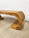 Pencil Reed Scroll Coffee Table - Rehaus