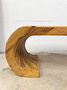 Pencil Reed Scroll Coffee Table - Rehaus