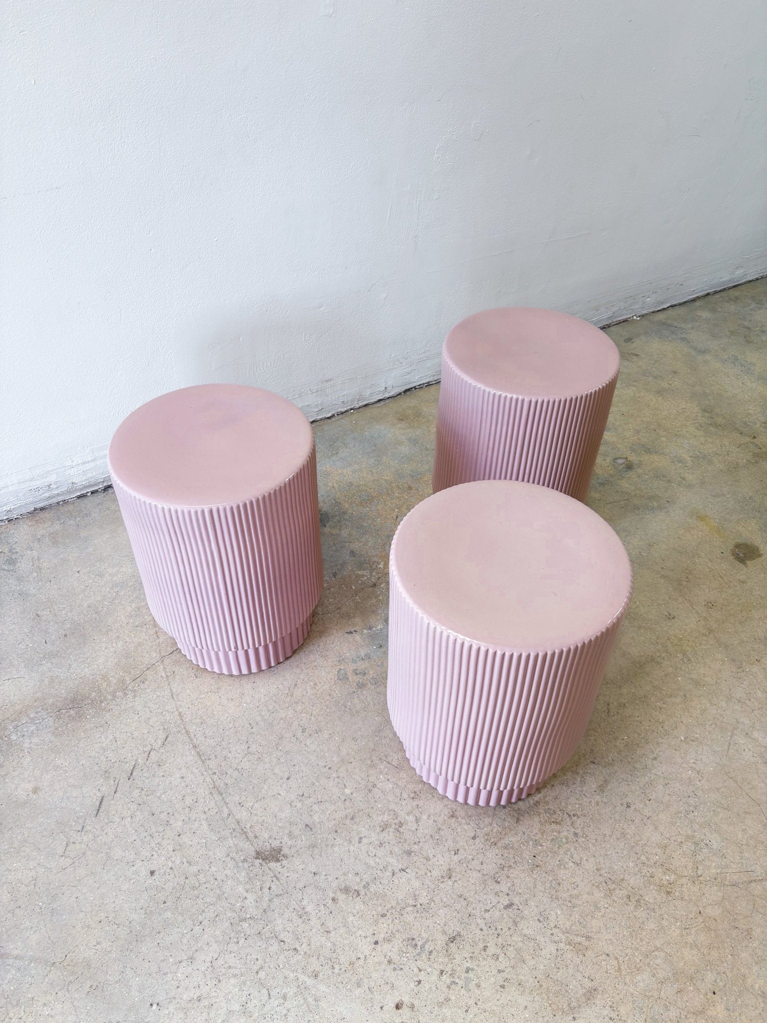 Pink Fluted Side Table, West Elm - Rehaus