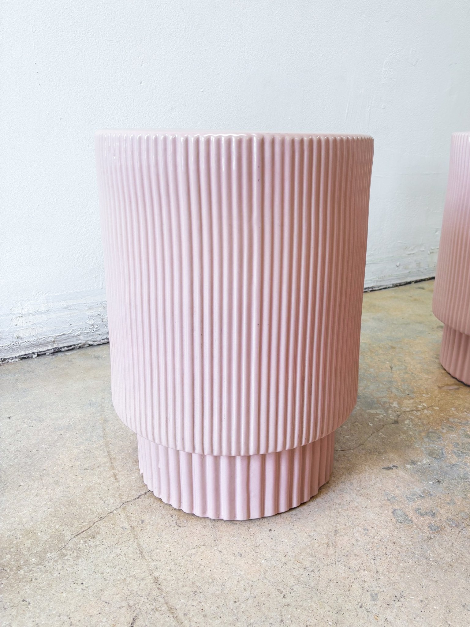 Pink Fluted Side Table, West Elm - Rehaus