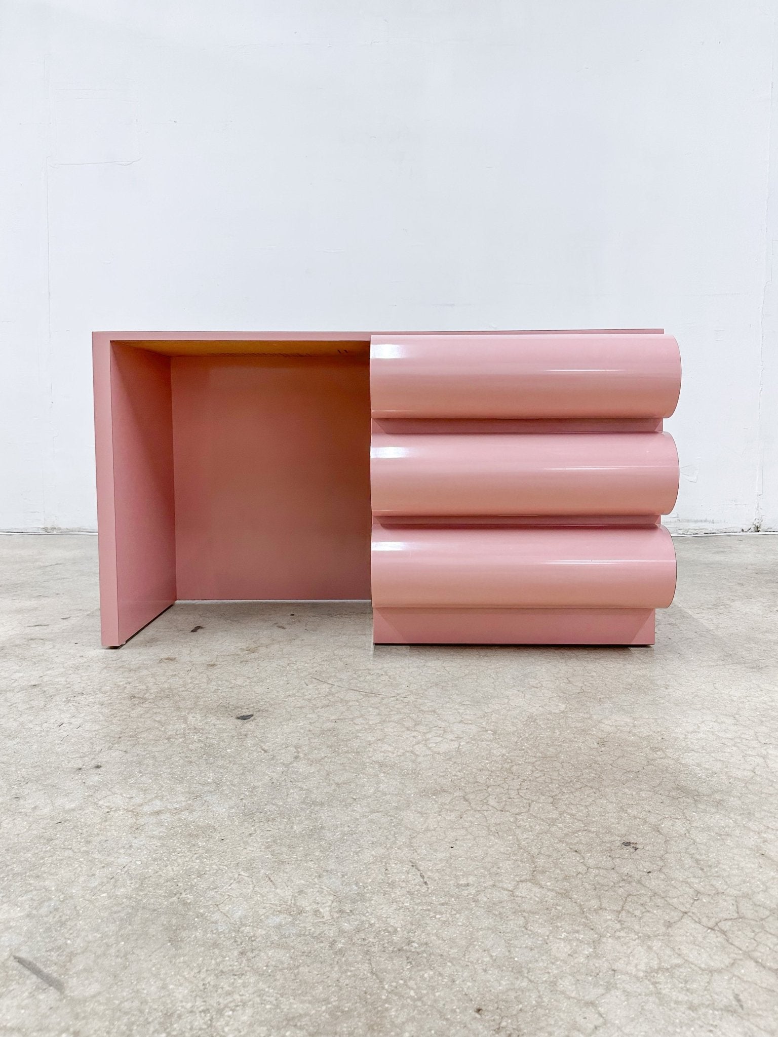 Pink Laminate Bullnose Desk - Rehaus
