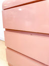 Pink Laminate Waterfall Front Dresser - Rehaus