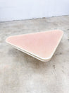 Pink Pearlized Triangle Swivel Coffee Table - Rehaus