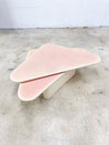 Pink Pearlized Triangle Swivel Coffee Table - Rehaus