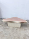 Pink Pearlized Triangle Swivel Coffee Table - Rehaus