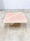 Pink Pearlized Triangle Swivel Coffee Table - Rehaus