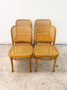 Polish Bentwood + Cane Dining Set, Hoffman (x4) - Rehaus