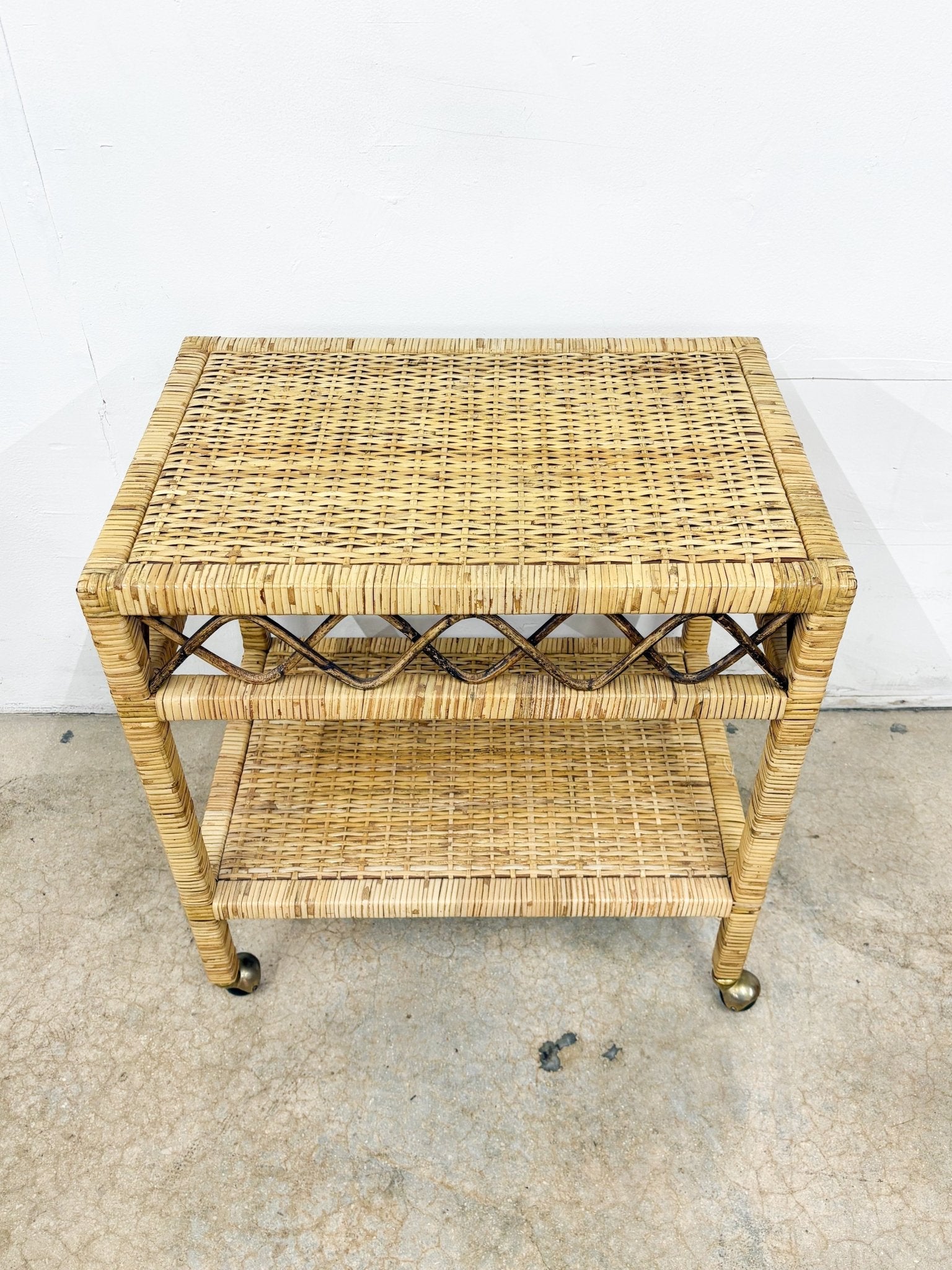 Rattan Bar Cart - Rehaus
