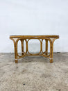 Rattan + Leather Oval Dining Table - Rehaus